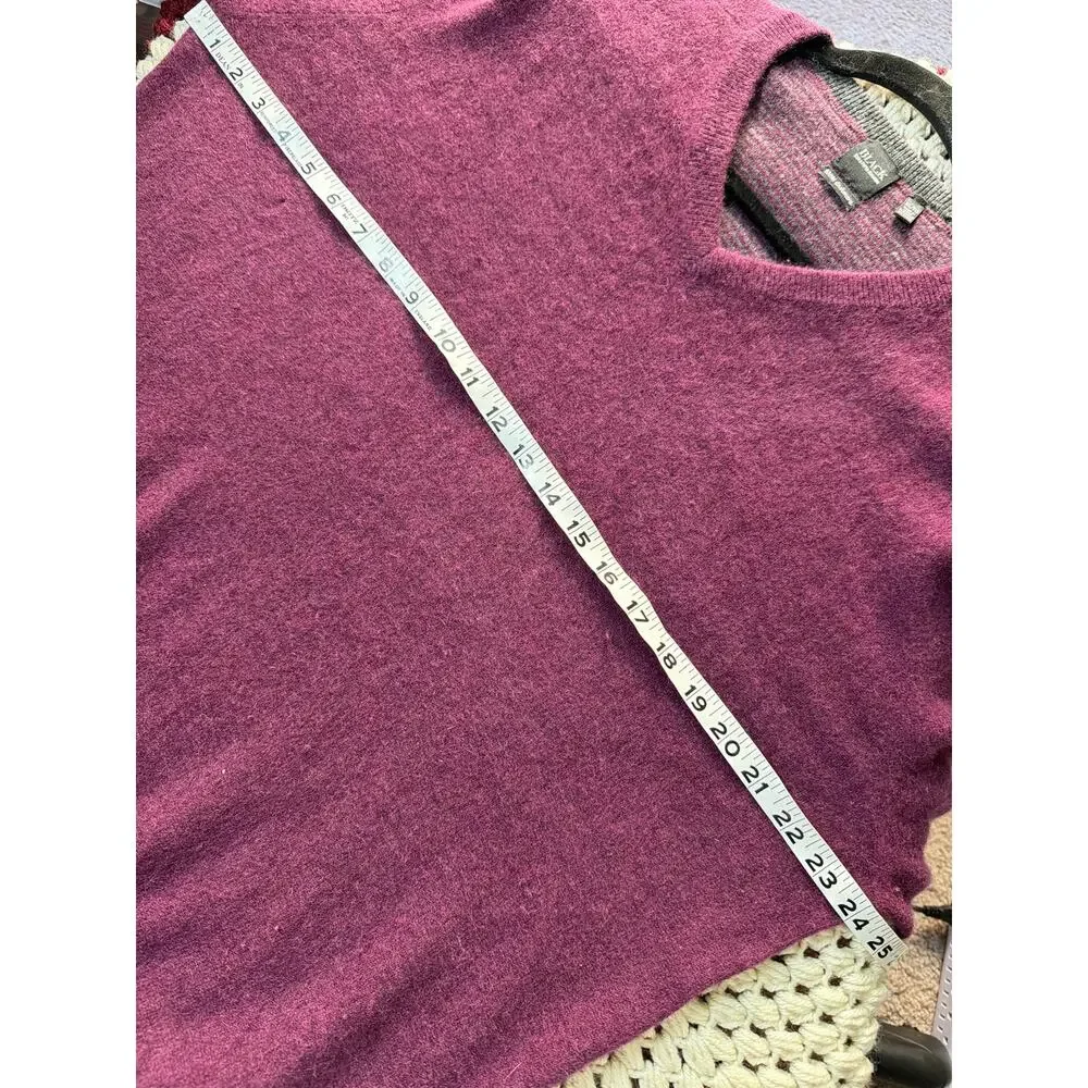 0110 Black Saks Fifth Avenue Cashmere V Neck Sweater XL‎